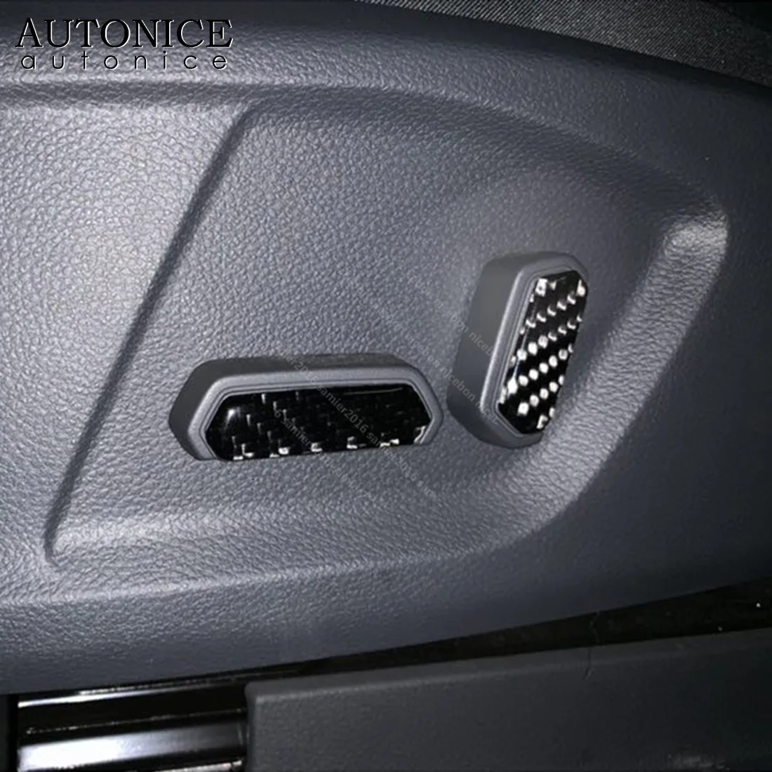 Подходит для Ford Ranger Everest Endeavour Mazda BT-50 BT50 углеродное волокно внутреннее сиденье Кнопка регулировки чехол