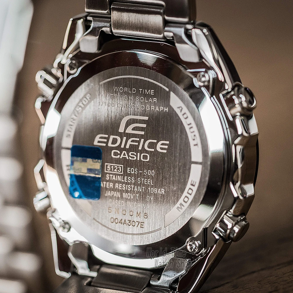 Casio Часы Edifice Мужские кварцевые спортивные часы бизнес модные часы EQS-500DB EQS-A500DB