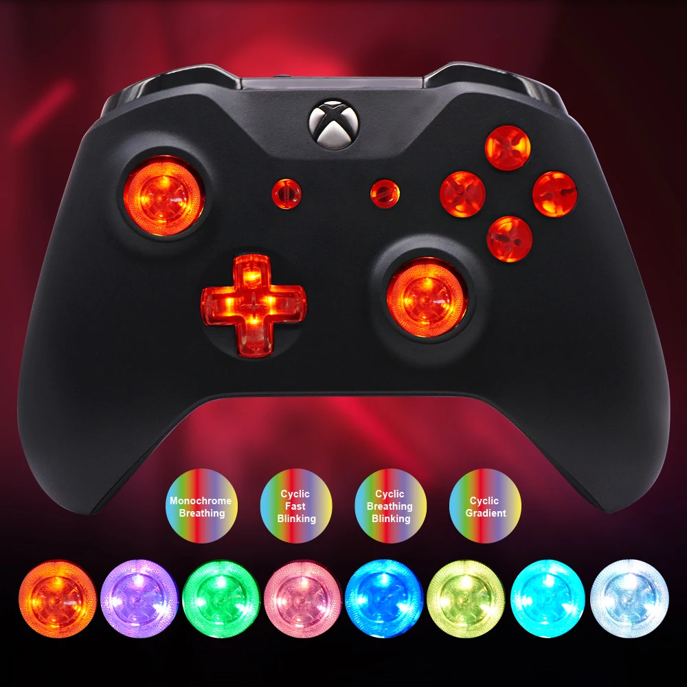 Manette lumineuse multicolore pour manette Xbox One S (1708), Kit