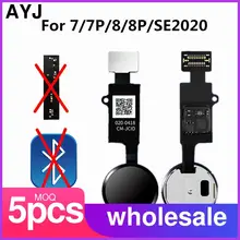 5pcs 6th Generation JC Home Button For iPhone 7 8 Plus SE 2020 7P 8P Return Function Solution No Touch ID Bluetooth Short Flex