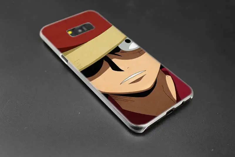 Чехол Sheli one piece Luffy прозрачный Note 10 9 pro, Жесткий Чехол для samsung Galaxy S4 S5 S6 S7 S8 S9 Plus Edge Mini s10 lite