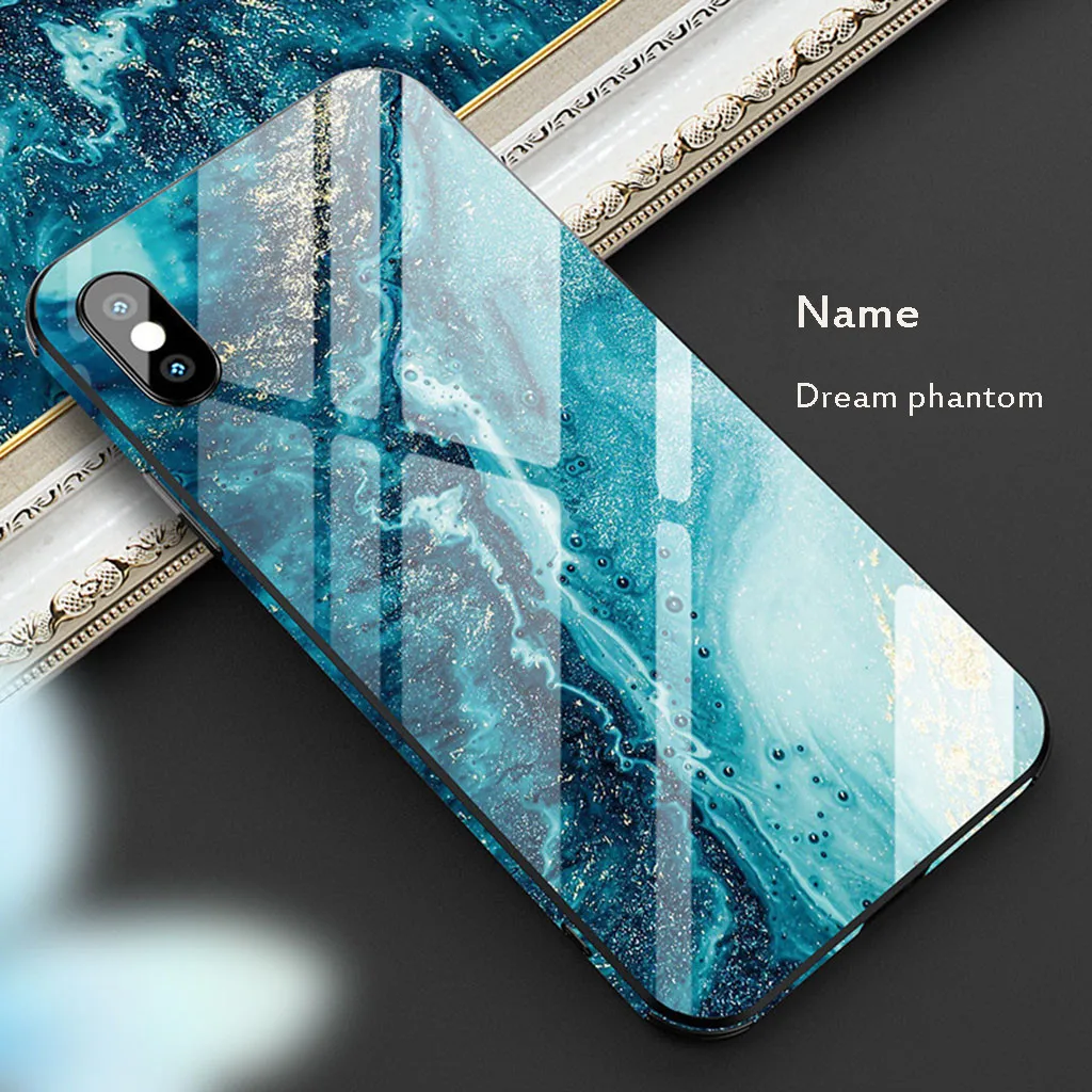 Mosunx чехол из закаленного стекла для телефона для iPhone X 5,8 дюймов чехол Роскошный ТПУ жесткие чехлы новые защищают ваш телефон от грязи, царапин