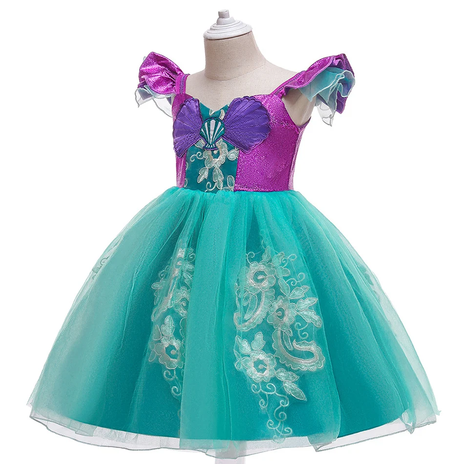 Conjunto Tutu da Pequena Sereia -roupa de Festa Bordado Luxo