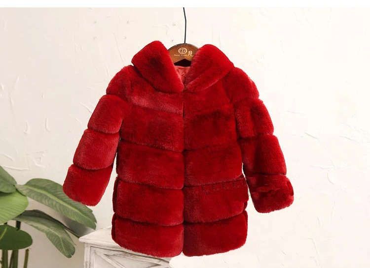 Зимние детские пальто для девочек с капюшоном теплая дутая куртка для маленьких девочек Куртки из искусственного меха Куртки хлопковое пальто для девочек; Верхняя одежда для детей Одежда, парки
