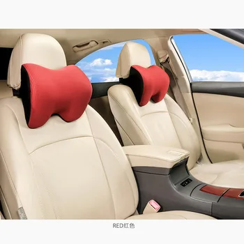 

Universal Car Neck Pillow Sleep Side Head Support Neck Rest Massage Auto Pillow Memory Foam Ice Silk Headrest Supports Pillows