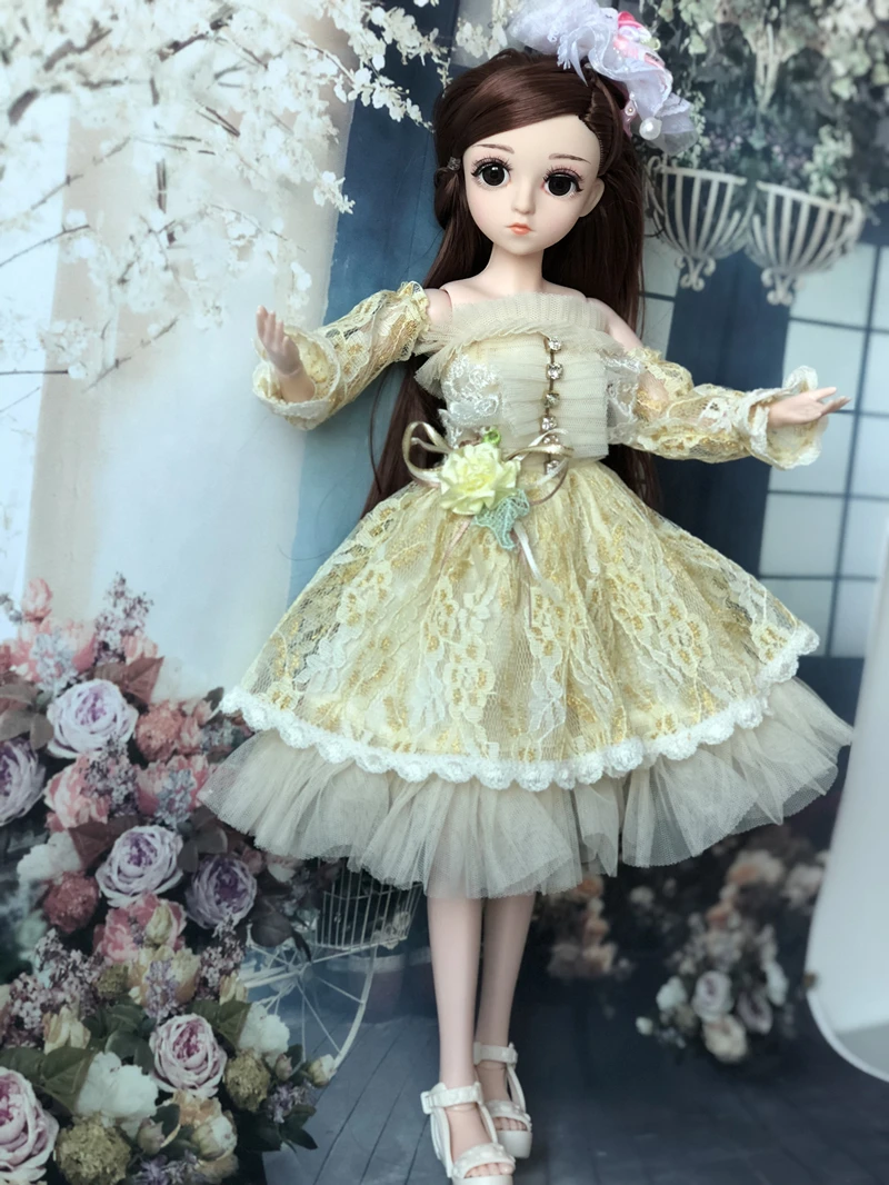 45 см 26 суставов Bjd кукла Красивая Реалистичная принцесса кукла ролевые игры игрушки куклы для девочек платье подарок - Цвет: 5
