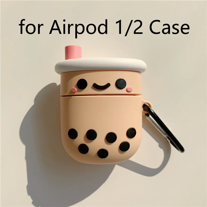 KL30 3D Боба Чай силиконовый чехол для Apple Airpods 3/2/1 чехол Bluetooth наушники, защитный чехол для MacBook Air стручки Pro Чехол s Мягкий Капа - Цвет: KL30
