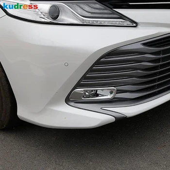 

For Toyota Camry 2018 2019 2020 SE/LE abs chrome car accessories front fog lamp cover head fog light cover trim 2pcs