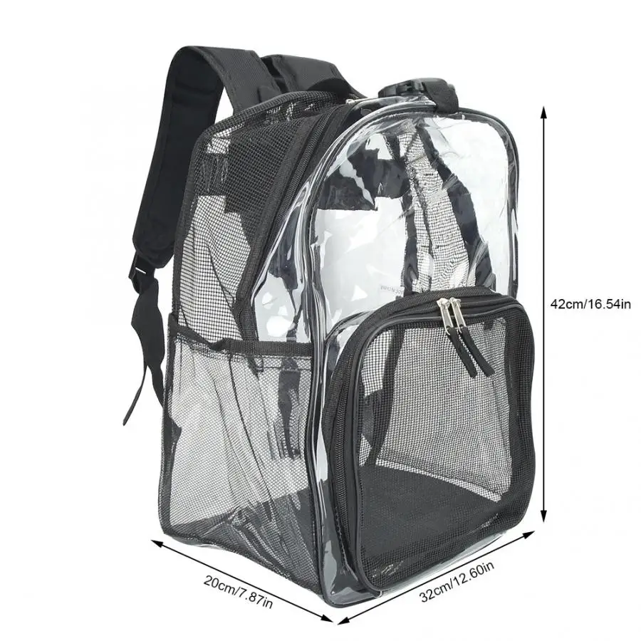 Pet Backpac прозрачный ПВХ водонепроницаемый ткань Оксфорд Pet Открытый Дорожный рюкзак сумка для переноски переноска для маленьких собак кошек на открытом воздухе