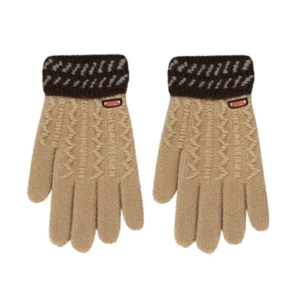 Теплые детские зимние перчатки; классические Утепленные зимние теплые перчатки для маленьких мальчиков и девочек; детские перчатки с длинными пальцами
