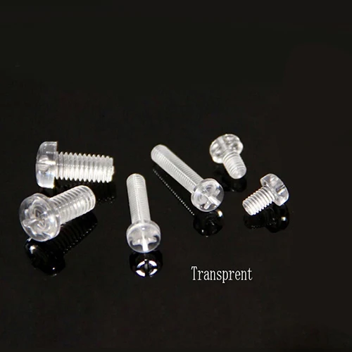 M4 X10mm пластиковый винт Электрический isulation светодиодный свет PCB установка платы, прозрачный arcylic винт M4X6 8 10 12 14 16 20