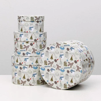 

Set of round boxes 4 in 1 "Winter", 23 x 23 x 16 - 13.5 x 13.5 x 8 cm 4723378