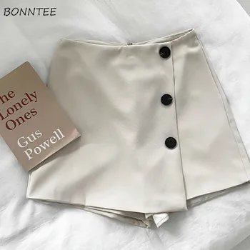 

Skirts Women A-Line Button Irregular Slim Skinny Solid Simple Korean Style Elegant Chic Fashion Spring 2020 Vintage Womens Daily