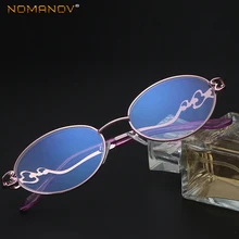 NOMANOV классические овальные модные розовые очки для чтения с защитой от излучения от blu+ 0,75+ 1,5+ 1,75+ 2+ 2,25+ 2,5+ 2,75++ 4