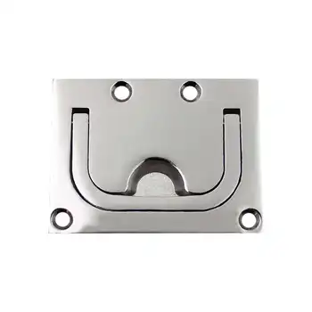 

Brushed Stainless Steel Polished Square Floor Buckle Square Handle Hardware Accessories Locker Ring Floor Buckle Supplies