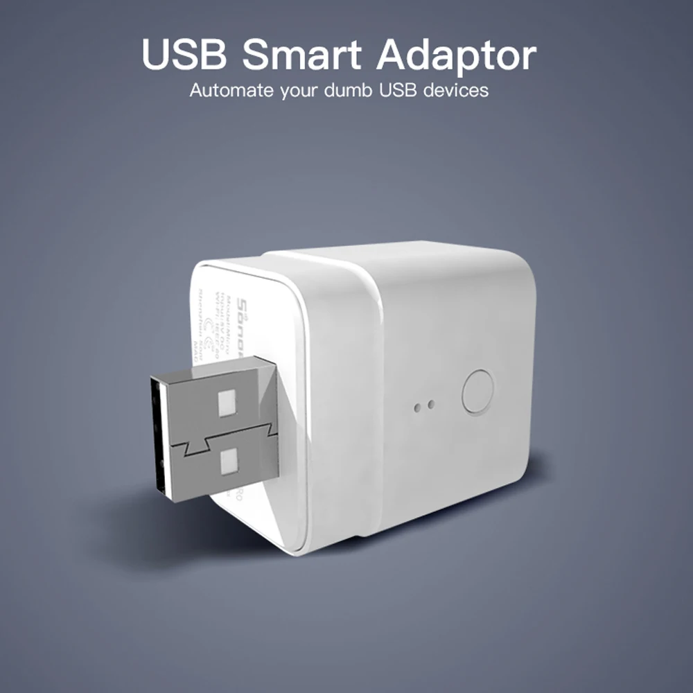 Смарт адаптер FrankEver Wifi Mini Micro USB 5 В беспроводной usb питания работает с приложением