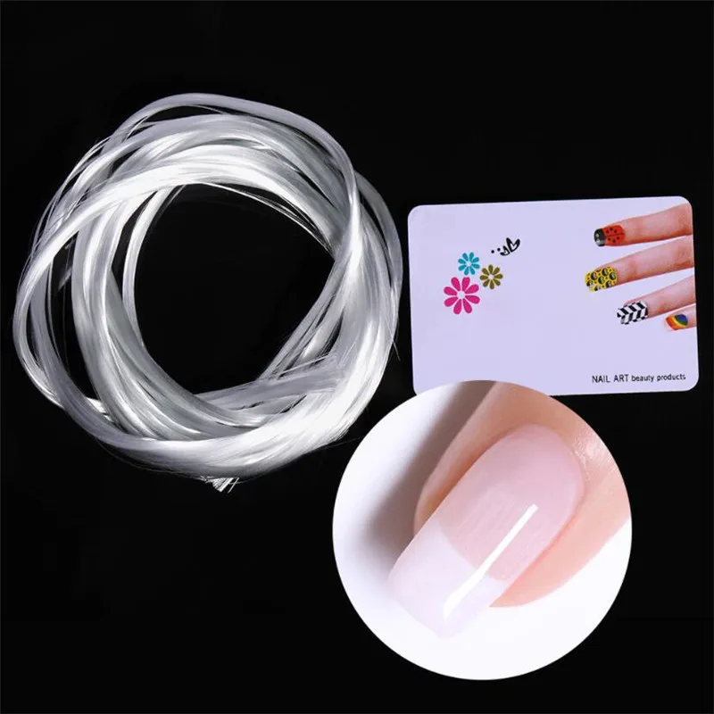 2pcs 2m Nail Art Fiberglass For Uv Gel Diy Nail Form Fibernails Acrylic