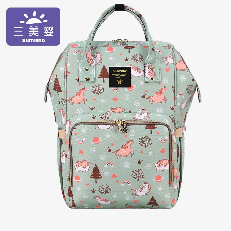 

Sunveno Diaper Bag Backpack Multi-functional Large Capacity Hand-Style Infant Nursing Back Mommy Bag MOTHER'S Bag