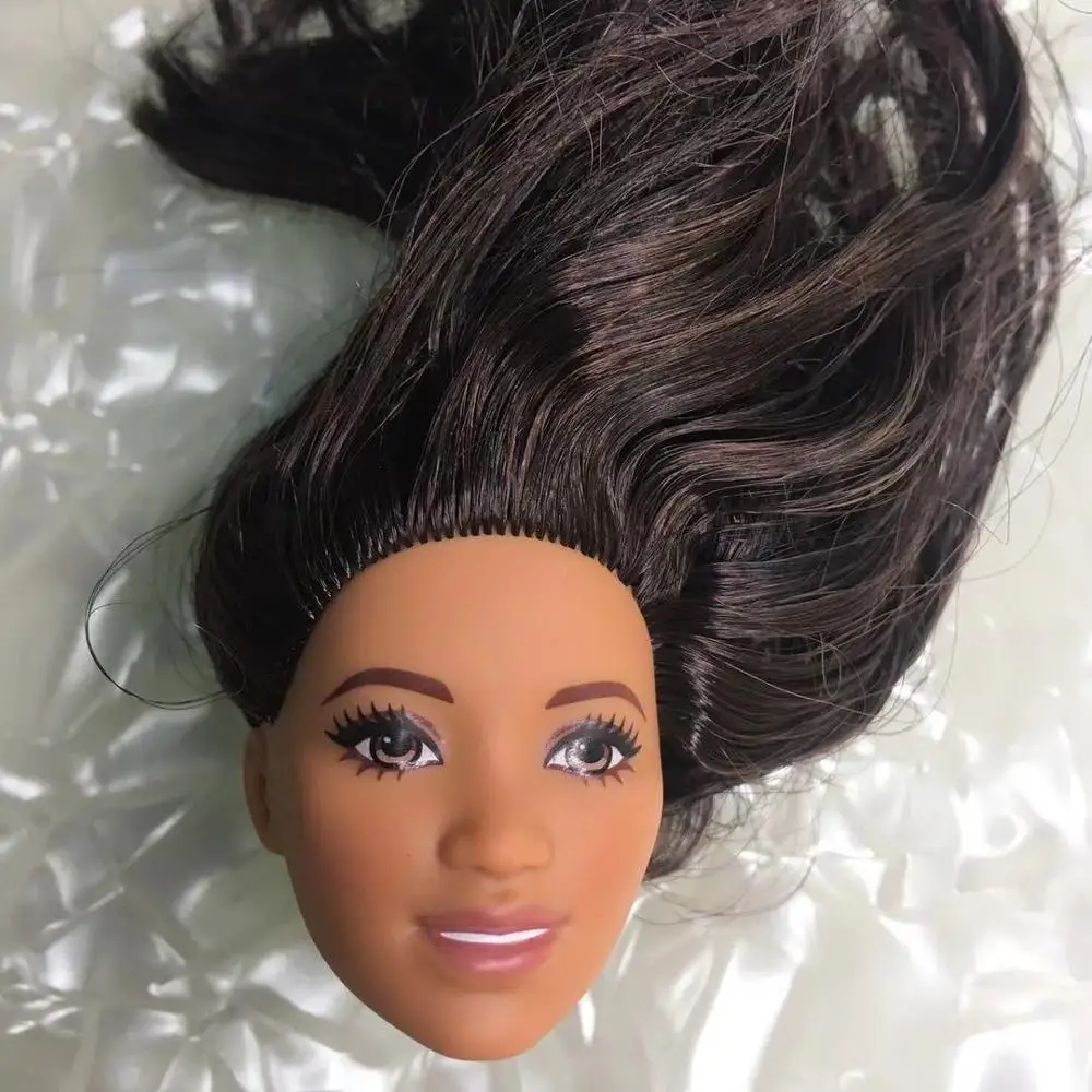 Asia Face коллекция кукольных игрушек голова принцессы кукла голова девочка DIY туалетный волос игрушки Детский Макияж DIY игрушка девочка подарок на день рождения - Цвет: as pics