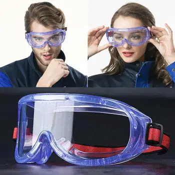 

1PC Unisex Safety Goggles Eye Protection Glasses Clear Anti-Fog Lens Work Protective Saliva-Proof Eyes Protective Dropshipping