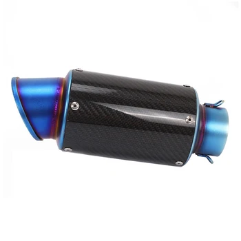 

Universal Inlet 51mm 61mm Motorcycle Exhaust Pipe Muffler Stainless Steel Carbon Fiber Motorbike Escape