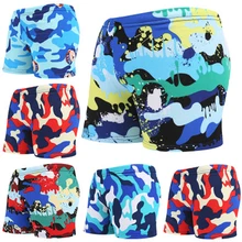 Пляжные шорты для плавания с рисунком для мальчиков, детские плавки, купальный костюм, летняя одежда для плавания, одежда для купания с принтом для маленьких мальчиков 3-8 лет