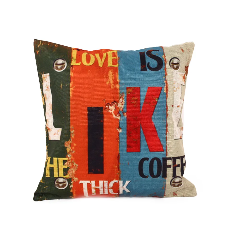 Style 2 SOLEDI LOVE HOME Creative Sofa Cushion Cover Office Car Bar Cartoon Throw Pillow Cases Bedding Hotel 45*45cm Chair Bedroom - Цвет: Style 2