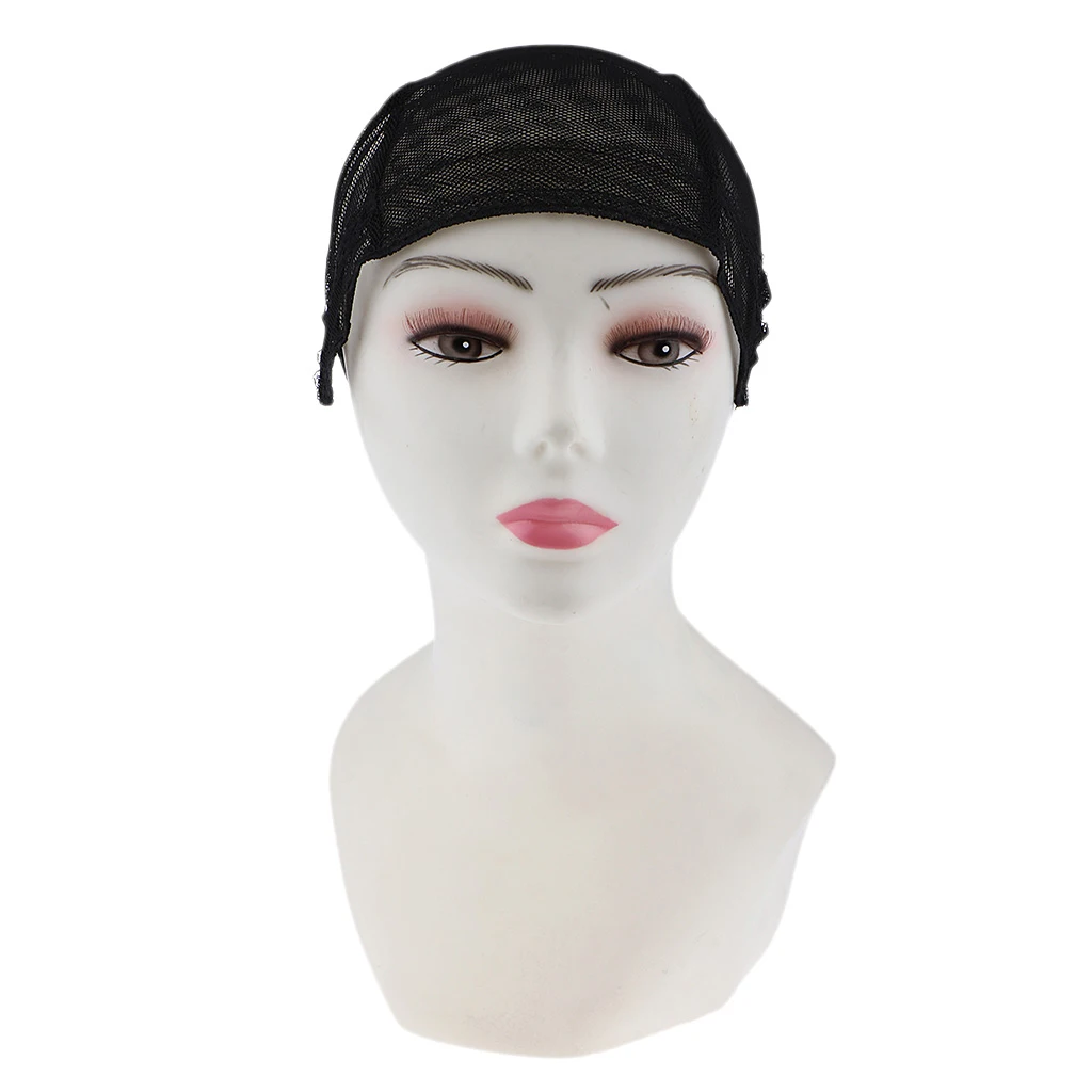Breathable Elastic Hair Lace Cap Costume Mesh Net Making Wigs Spandex Snood Accessories Hairnet Band Black