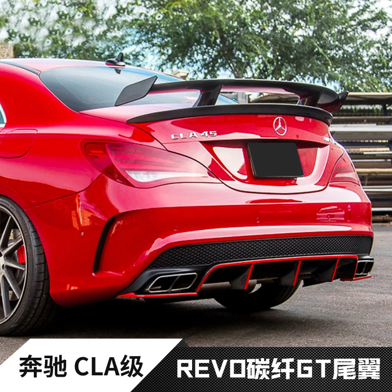 For Mercedes-benz W117 Spoiler Cla45 Cla180 Cla200 Cla250 2014 2015 ...