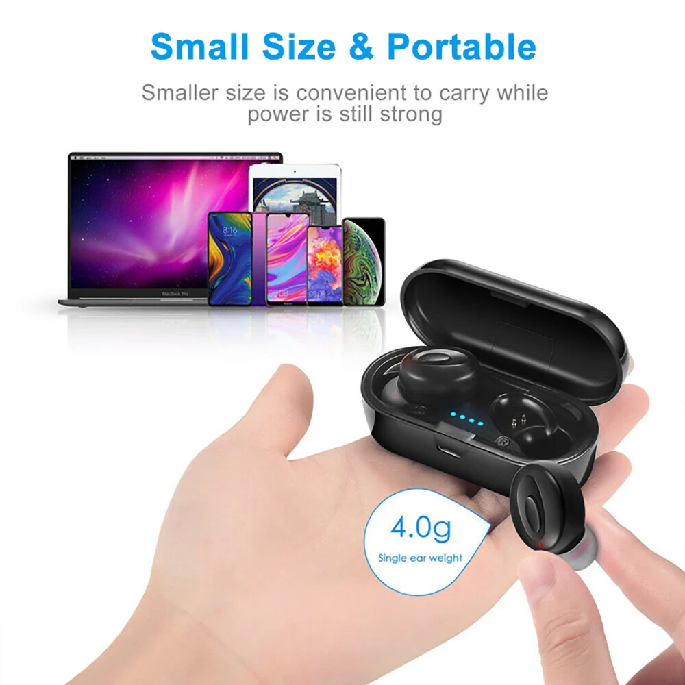 Vtin XU654 Wireless Earphones Bluetooth 5.0 Sport Earphone Waterproof Mini Stereo Earbuds With Charging Case For Redmi iPhone X (5)