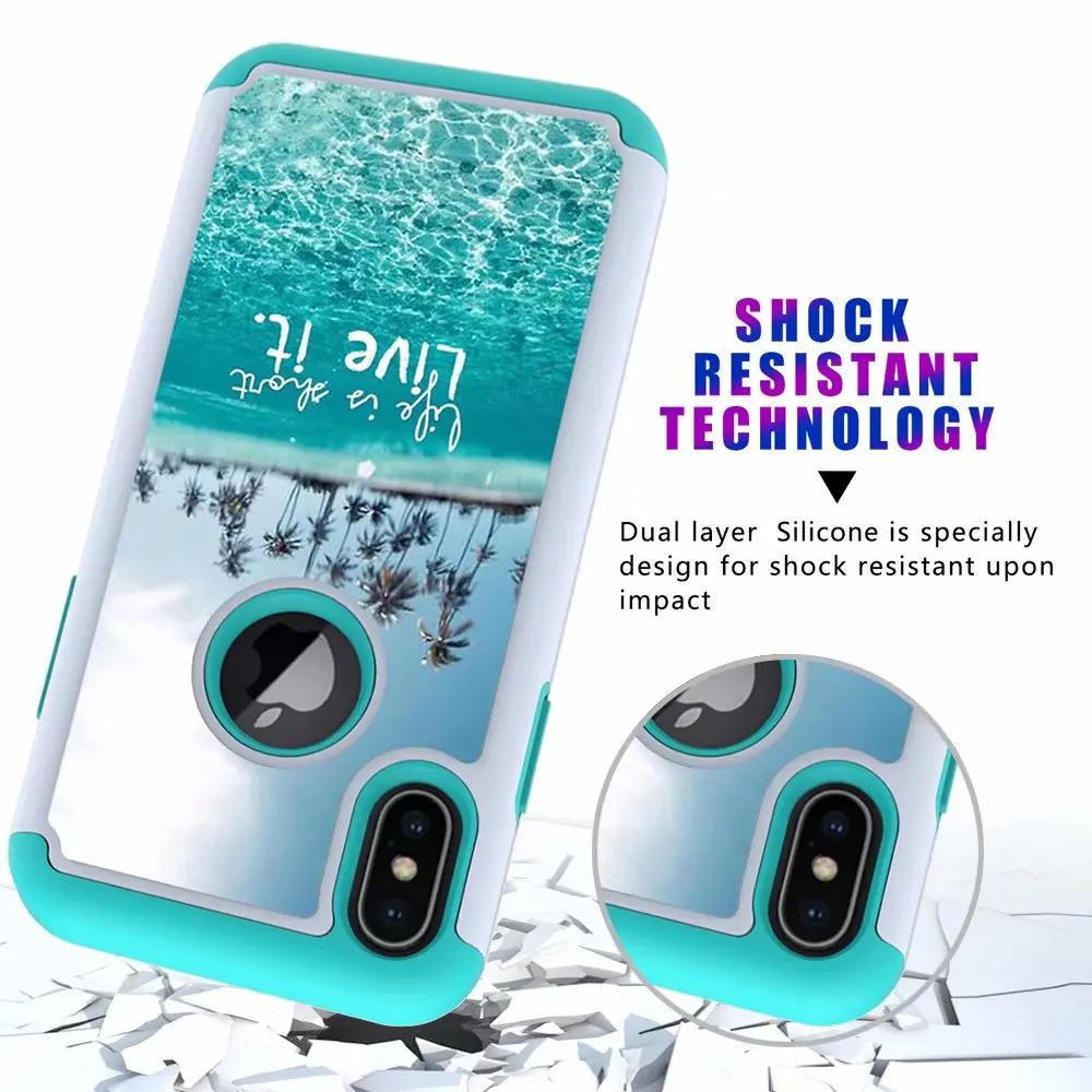 Чехол для iPhone X, XS, XR, XS, Max, iPod Touch, 5, 6, 7, тканевый чехол с защитой от падений, чехол с цветной картинкой, усиленная защита