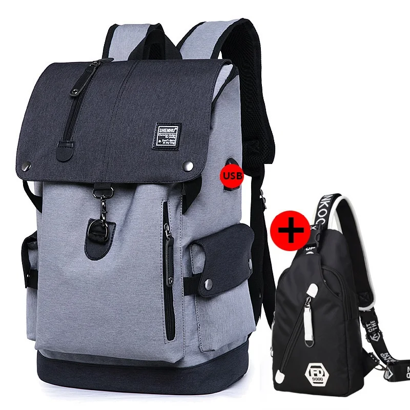 Для мужчин повседневная рюкзак подросток студент мешок Бизнес ноутбук рюкзак Для женщин Винтаж Водонепроницаемый дорожная сумка сумки Bolsa escola