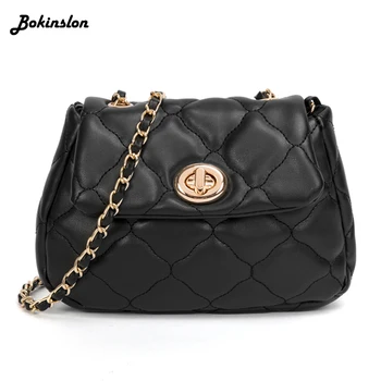 

Bokinslon Bokinslon Fashion Portable Small Square Bag Shoulder Woman Casual Stone Pattern Simple Messenger Bag Female