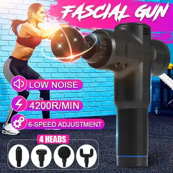 

Muscle stimulator Massage Guns vibrating Deep Relaxation Therapy Fitness exercise Pain Relief electric Fascia Gun 1300mAh