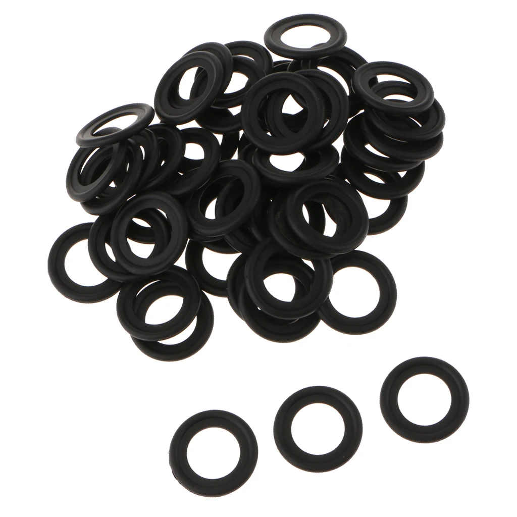 M14 Rubber Oil Pan Drain Plug Gasket for Ford F5TZ-6734-BA, Pack of 50