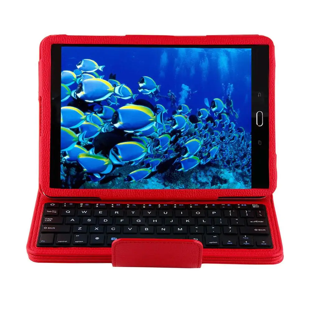 New Cover for Samsung Galaxy Tab A 10.1 T580 Tablet PC External Wireless Spit Keyboard Case Smart Sleep Wake | Компьютеры и офис