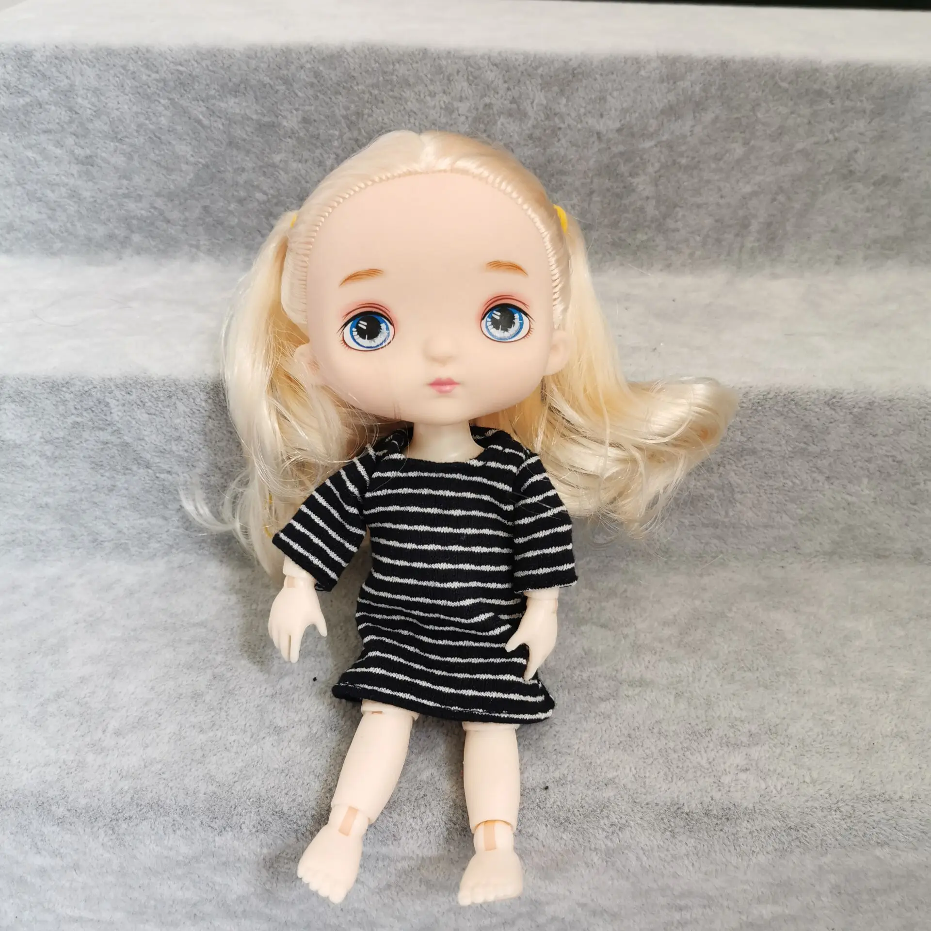 Синий Симпатичные OMG Куклы Kawaii суставы женщина девушка кукла игрушка игровой дом diy обнаженные куклы игрушки дети девушка Коллекция подарков на день рождения 16 см - Цвет: Синий