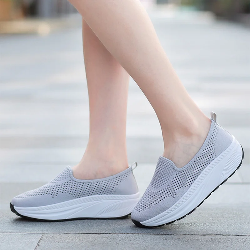 platform heel sneakers