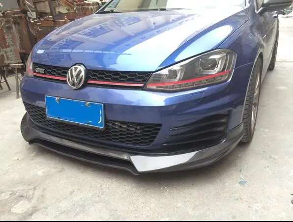 Передняя губа для Volkswagen Golf 7 GT& I бампер из углеродного волокна спойлер сплиттер Golf7 Тюнинг автомобилей