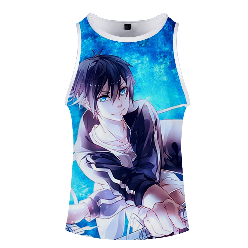 Noragami мультяшный жилет унисекс Топ уличный стиль Мода Лето Без Рукавов бег принт Новинка Топ Роскошный Harajuku Hokage