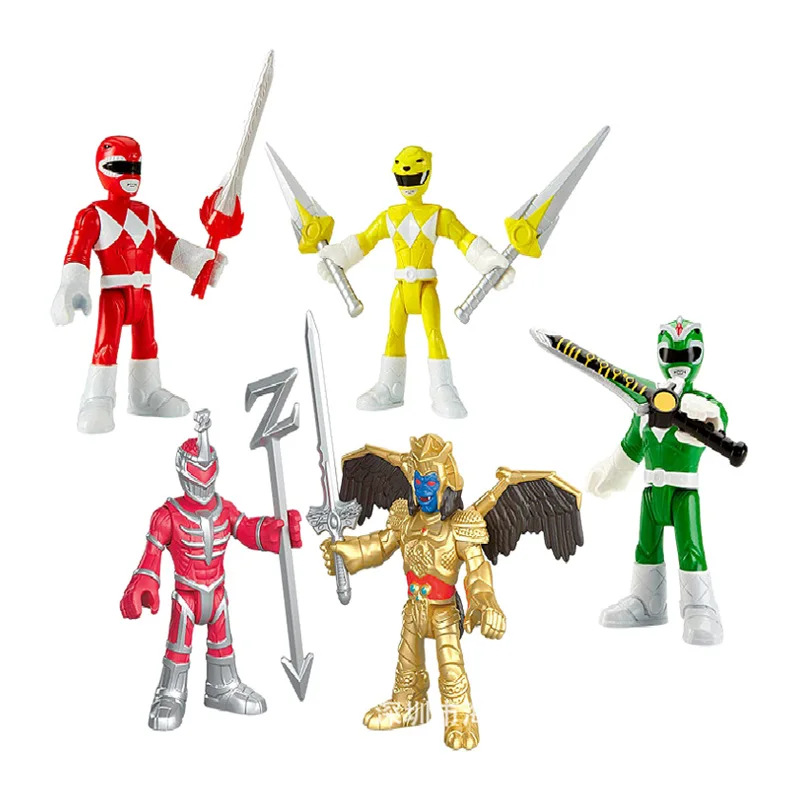 

5pcs / set Powers Toy Rangers Action Figure Mighty Morphin Powers Mecha Beast Super Rangers Gift for Kids