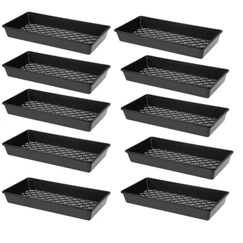 

10Pcs Rectangular Malt Seedling Tray Succulent Seedling Tray Seedling Plug Tray with Holes for Planting Seed Starter