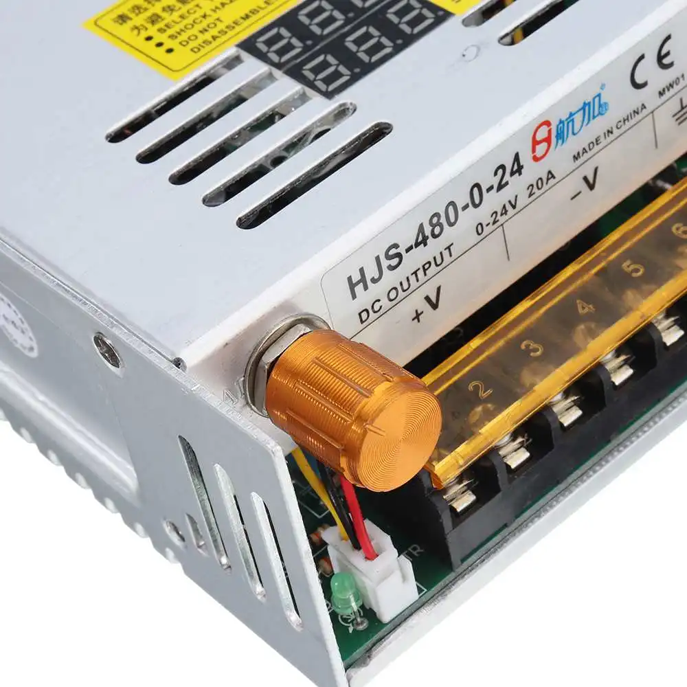 Переключение Питание трансформатор переменного тока 110/220V DC/DC 0-12/24/36/48V 480W с двойным ЖК-дисплей цифровой Дисплей Smart защиты адаптер