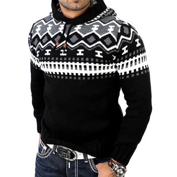 

2020 Sweater Men Colorful Pullovers New Fashion Men Casual Hooded Sweater Autumn Winter Warm Femme Men Clothes Slim Fit Jumpers