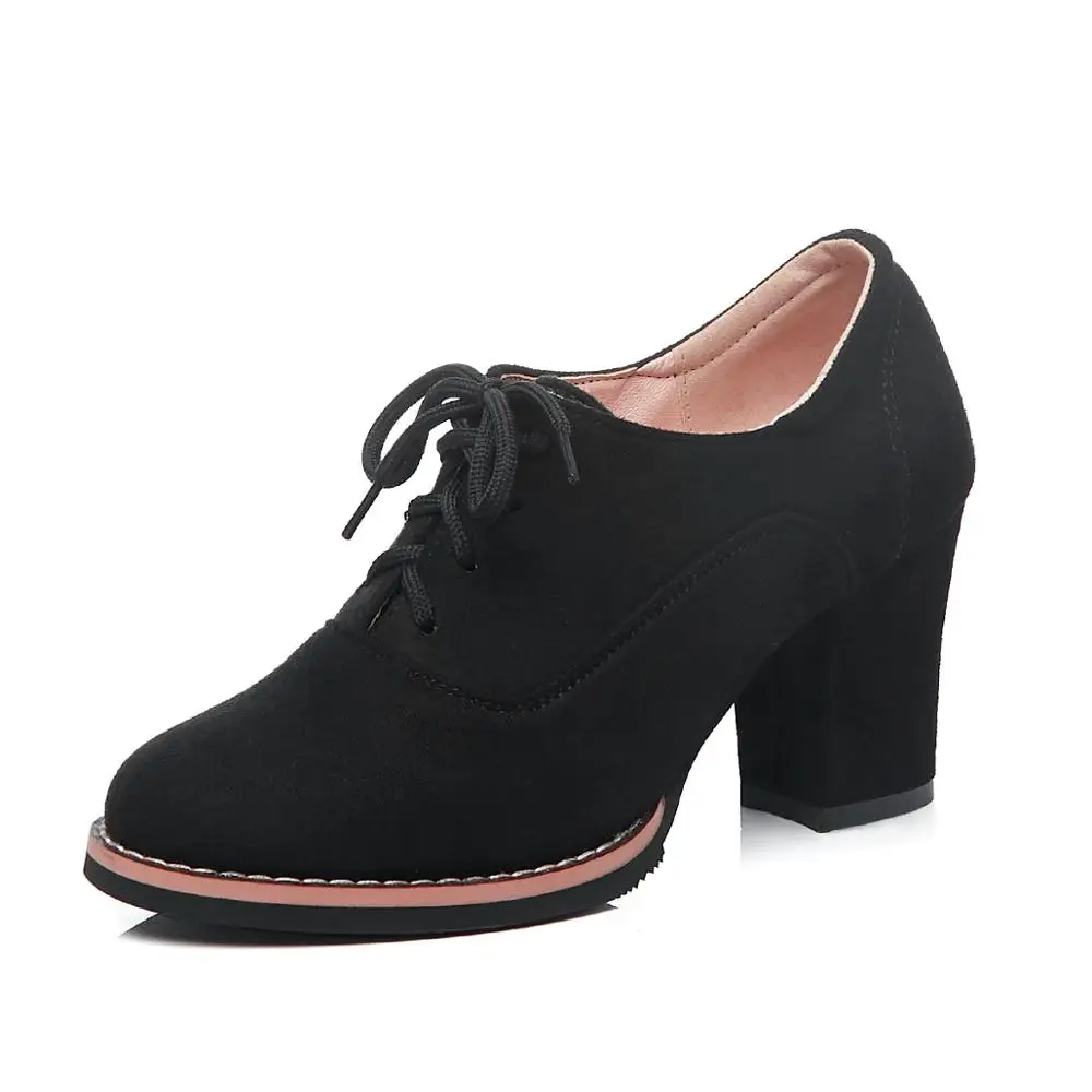 GOXPACER Autumn Boots Women Lacing Shoes Women Suede Leather Fashion Pointed Toe All Match High