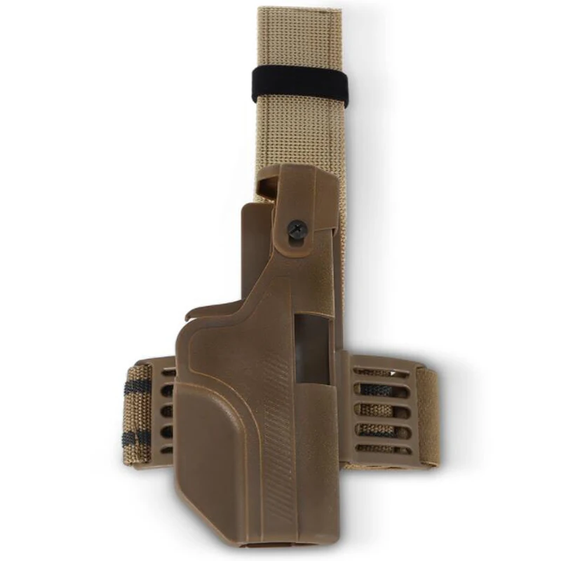 

New Style Tactical Gear Glock 17 19 23 Gun Belt / Leg Holster Right Hand Quick Drop Holster Airsoft Shooting Gun Carry Case