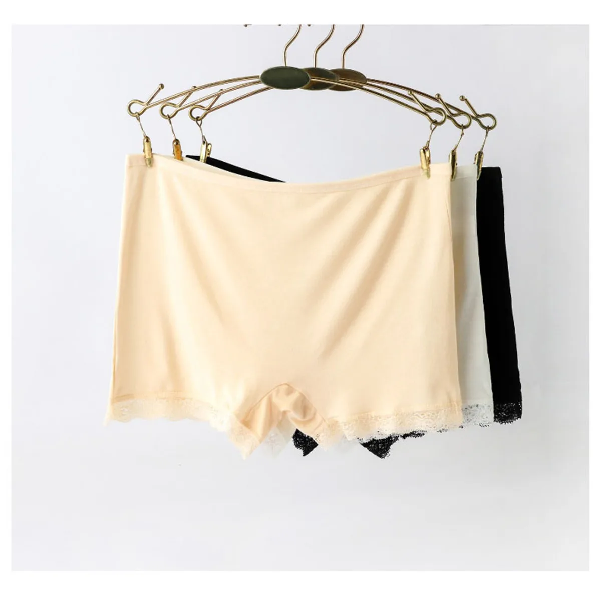 lace bottom bike shorts