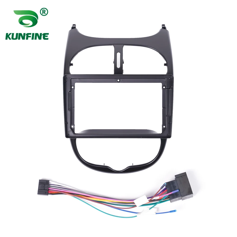 ڵ GPS ׺̼ ׷ Ǫ 206 2000-2016 Ʈο C2Radio Fascias г   2Din 9 ġ    ȭ