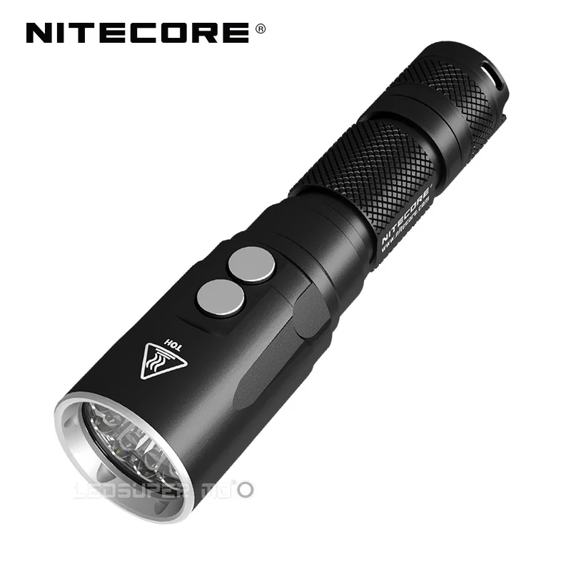 No Battery 100 метров погружной ультра водонепроницаемый фонарик NITECORE DL20 1000 Люмен двойной источник света для подводного спорта - Испускаемый цвет: No Battery