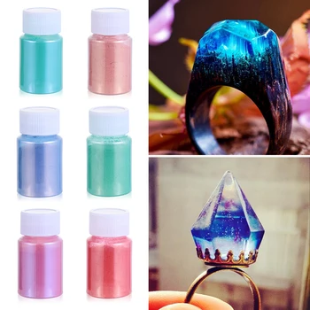 

10g Glowing Powder Resin Dye Color DIY Crafts Jewelry DIY Making Craft Glowing Powder Luminous Pigment Set Crystal Epoxy Materia